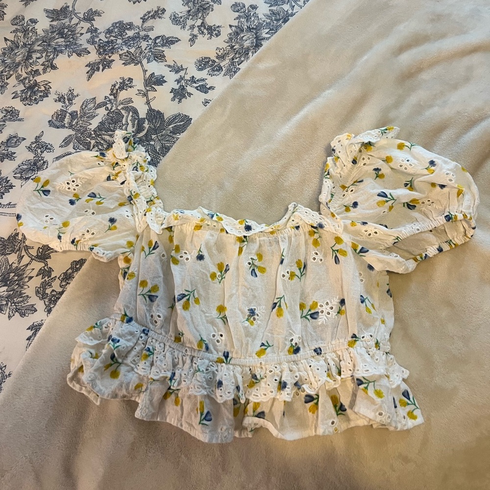 cute floral crop top